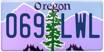 OR license plate 069LWL