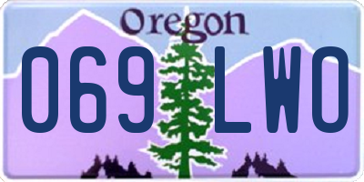 OR license plate 069LWO
