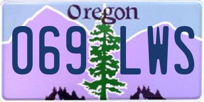 OR license plate 069LWS