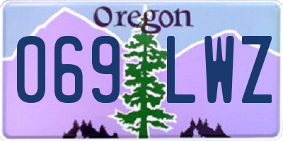 OR license plate 069LWZ