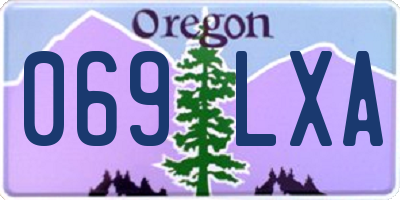 OR license plate 069LXA