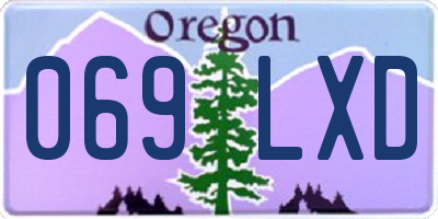 OR license plate 069LXD