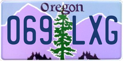 OR license plate 069LXG