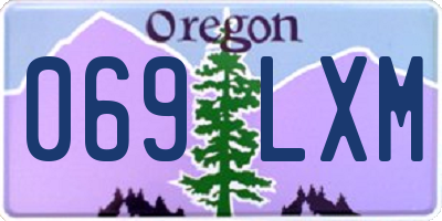 OR license plate 069LXM
