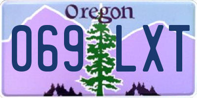 OR license plate 069LXT