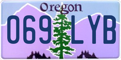 OR license plate 069LYB