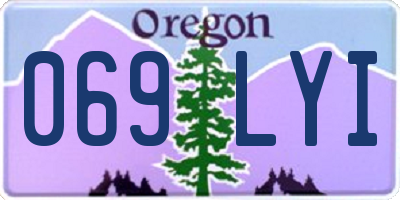 OR license plate 069LYI