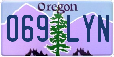 OR license plate 069LYN