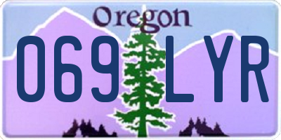 OR license plate 069LYR