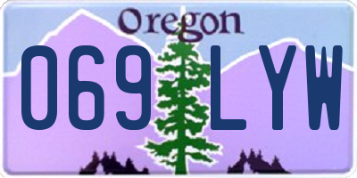 OR license plate 069LYW