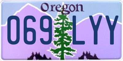 OR license plate 069LYY