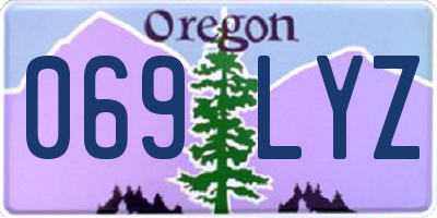 OR license plate 069LYZ