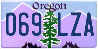 OR license plate 069LZA