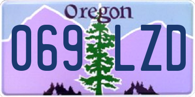 OR license plate 069LZD