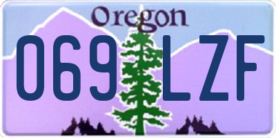 OR license plate 069LZF