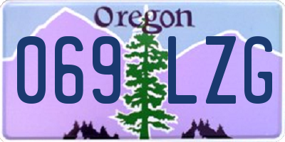 OR license plate 069LZG