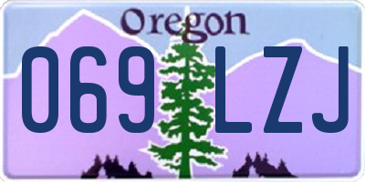 OR license plate 069LZJ