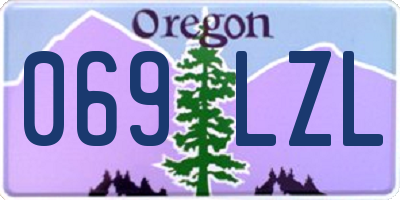 OR license plate 069LZL