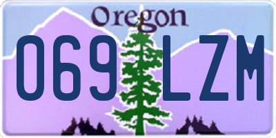 OR license plate 069LZM
