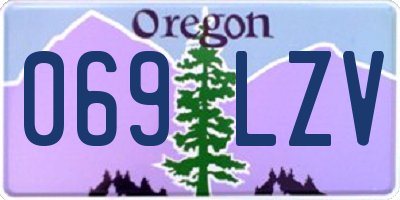 OR license plate 069LZV