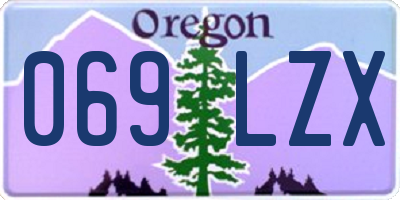 OR license plate 069LZX