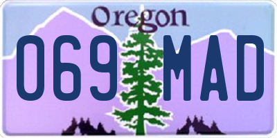 OR license plate 069MAD