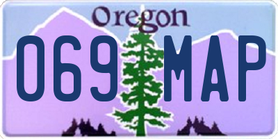 OR license plate 069MAP