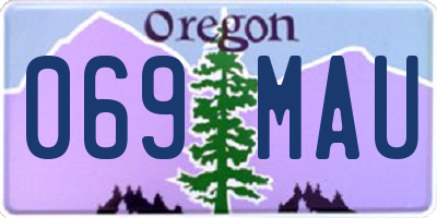 OR license plate 069MAU