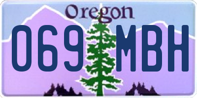 OR license plate 069MBH