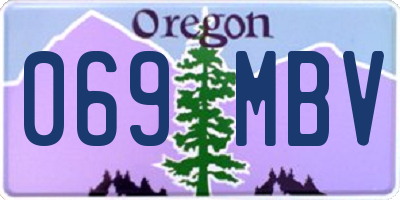 OR license plate 069MBV