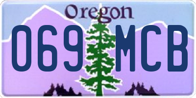 OR license plate 069MCB