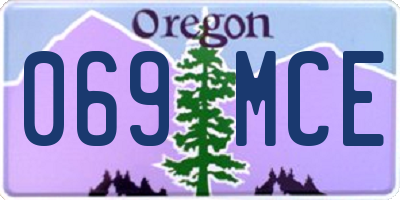 OR license plate 069MCE