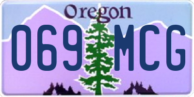 OR license plate 069MCG
