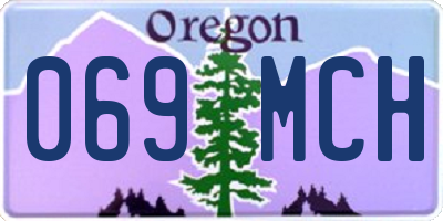 OR license plate 069MCH
