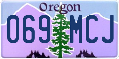 OR license plate 069MCJ