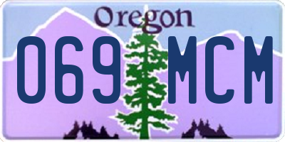 OR license plate 069MCM