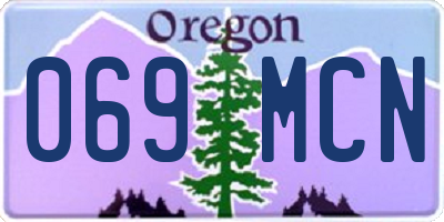 OR license plate 069MCN