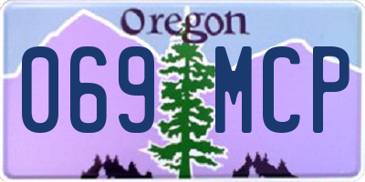 OR license plate 069MCP