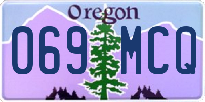 OR license plate 069MCQ