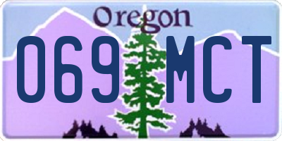 OR license plate 069MCT