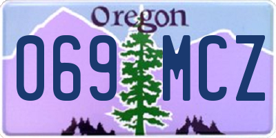 OR license plate 069MCZ