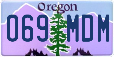 OR license plate 069MDM