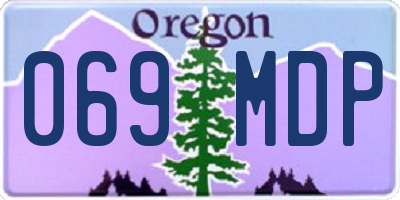 OR license plate 069MDP