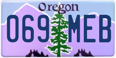 OR license plate 069MEB
