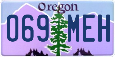 OR license plate 069MEH