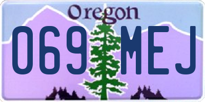 OR license plate 069MEJ