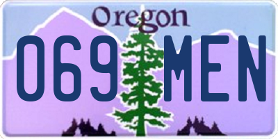 OR license plate 069MEN