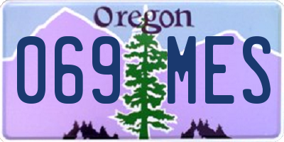 OR license plate 069MES