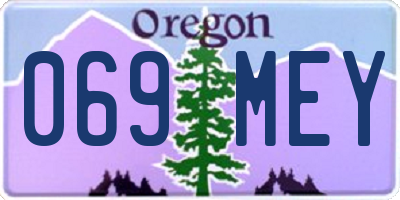 OR license plate 069MEY