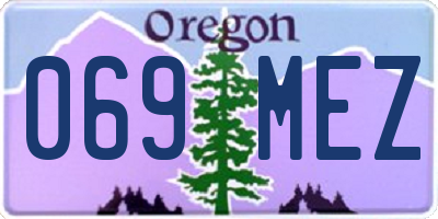 OR license plate 069MEZ